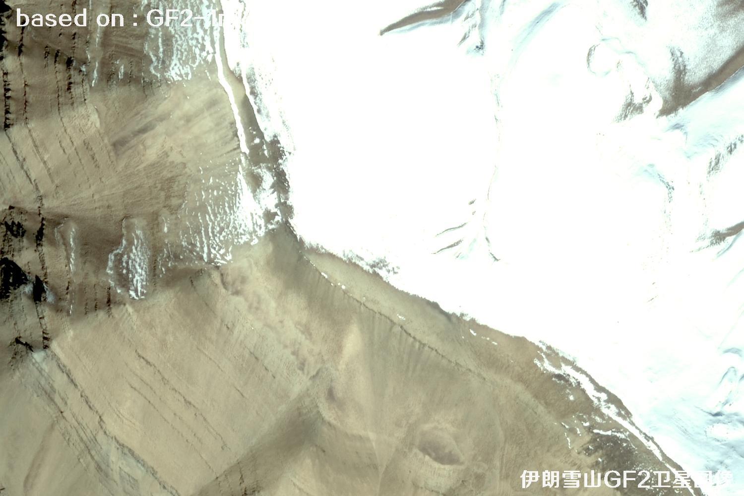 GF2卫星拍摄的伊朗雪山卫星图像