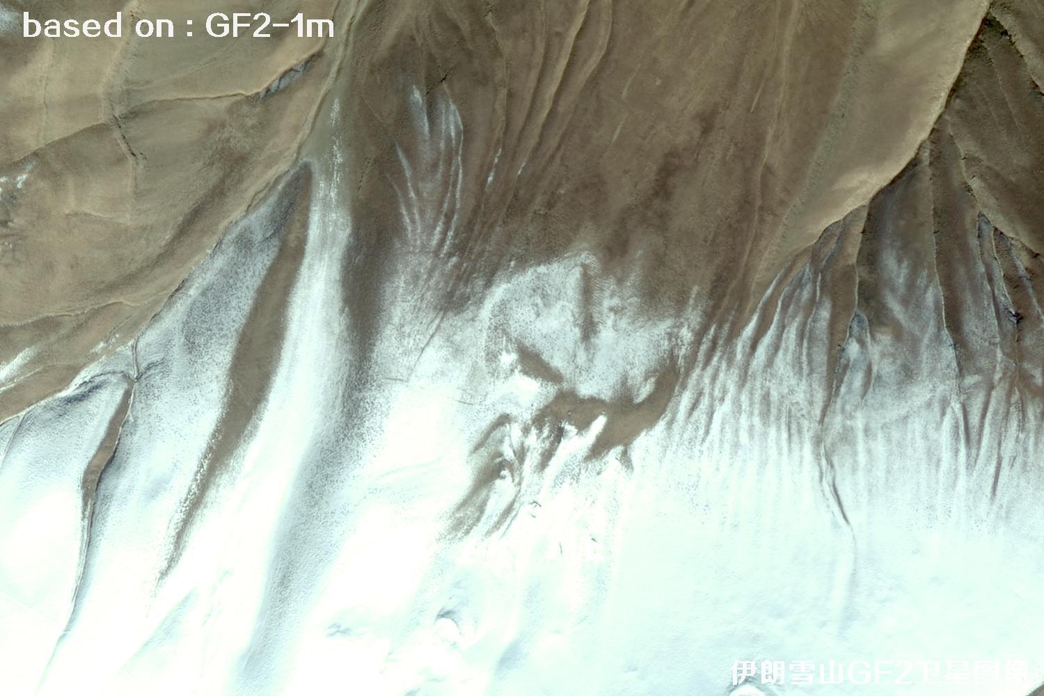 GF2卫星拍摄的伊朗雪山卫星图像