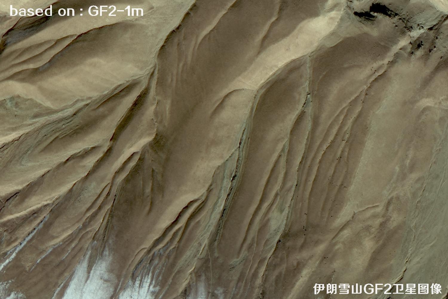 GF2卫星拍摄的伊朗雪山卫星图像