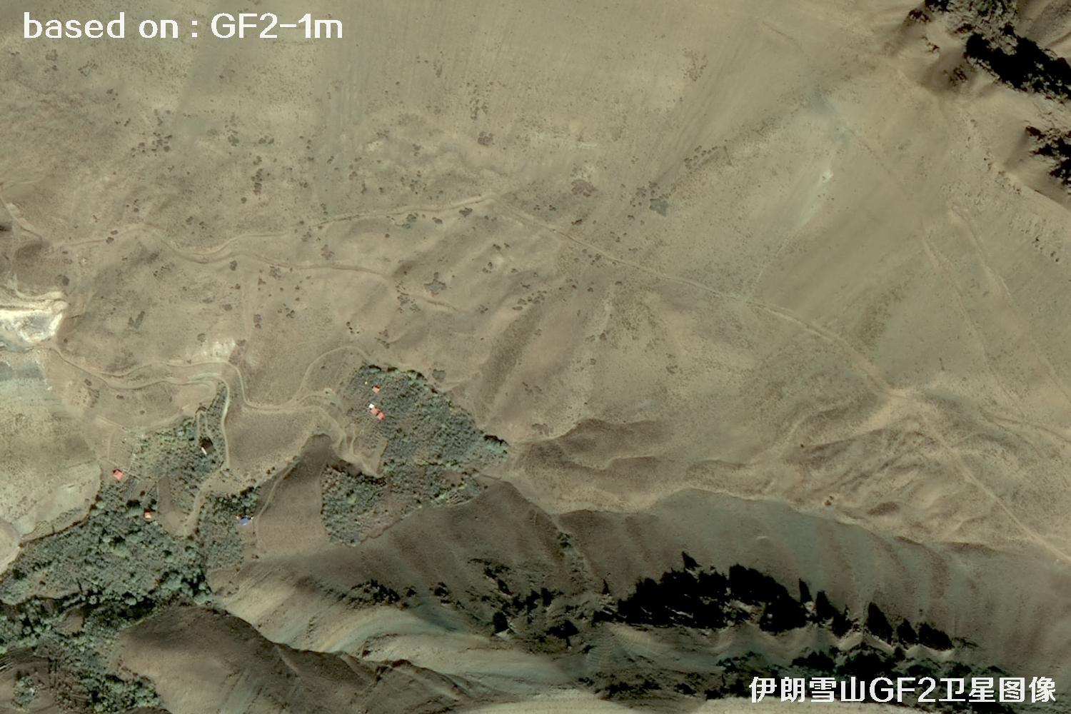 GF2卫星拍摄的伊朗雪山卫星图像