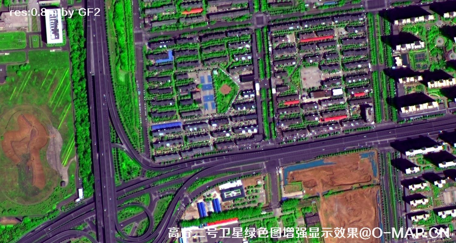 1米分辨率卫星图拍摄的卫星图片