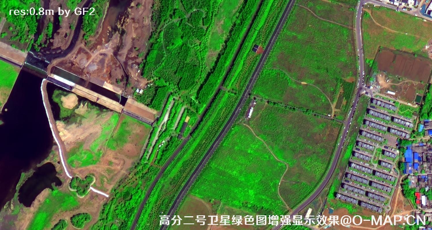 1米分辨率卫星拍摄的图片