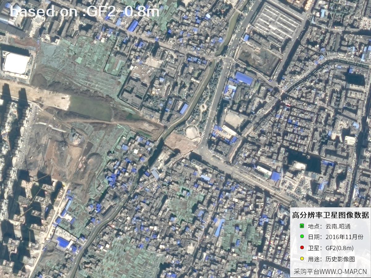 2016 Yunnan Zhaotong GF2 Satellite Image