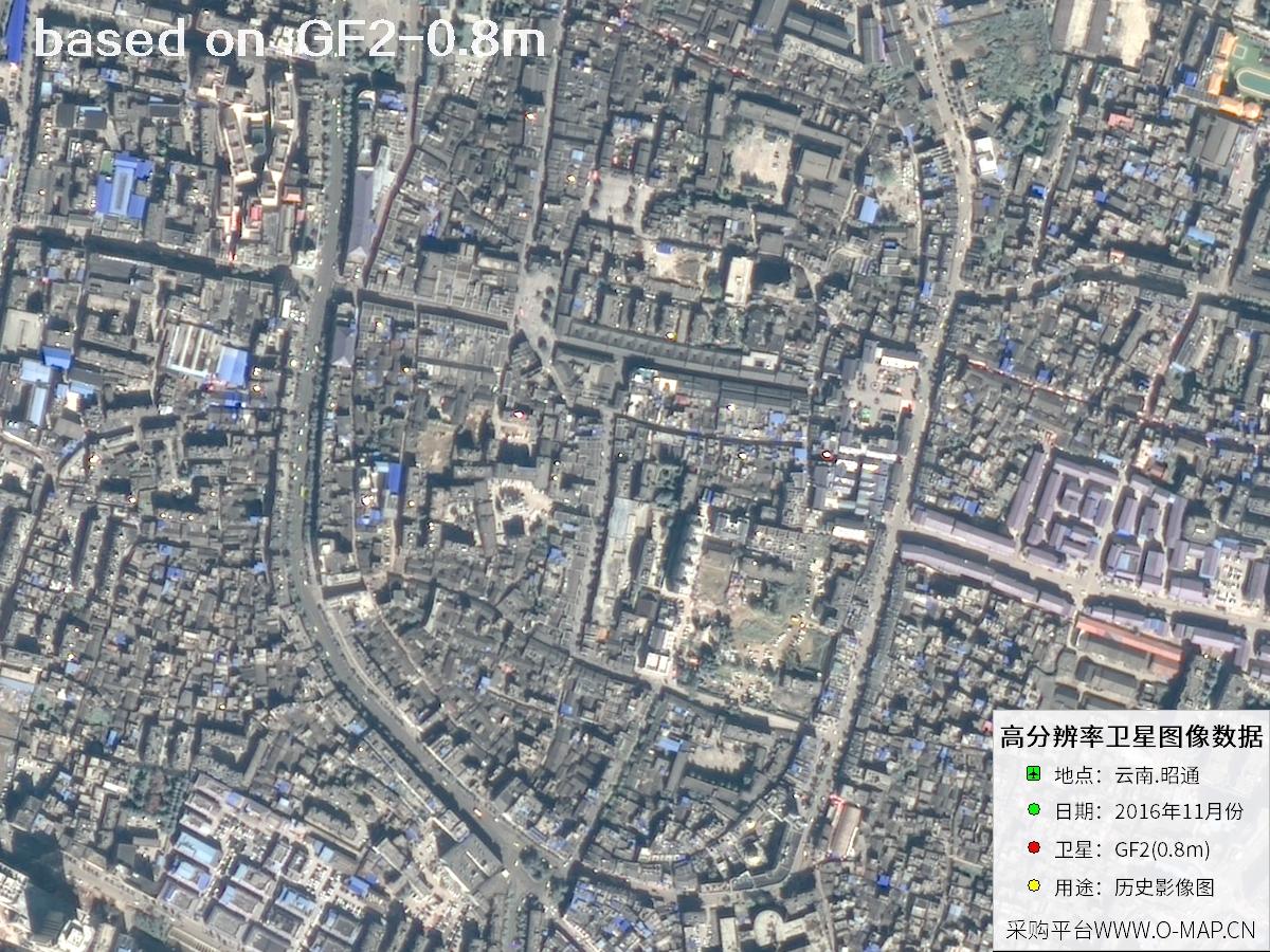 2016 Yunnan Zhaotong GF2 Satellite Image