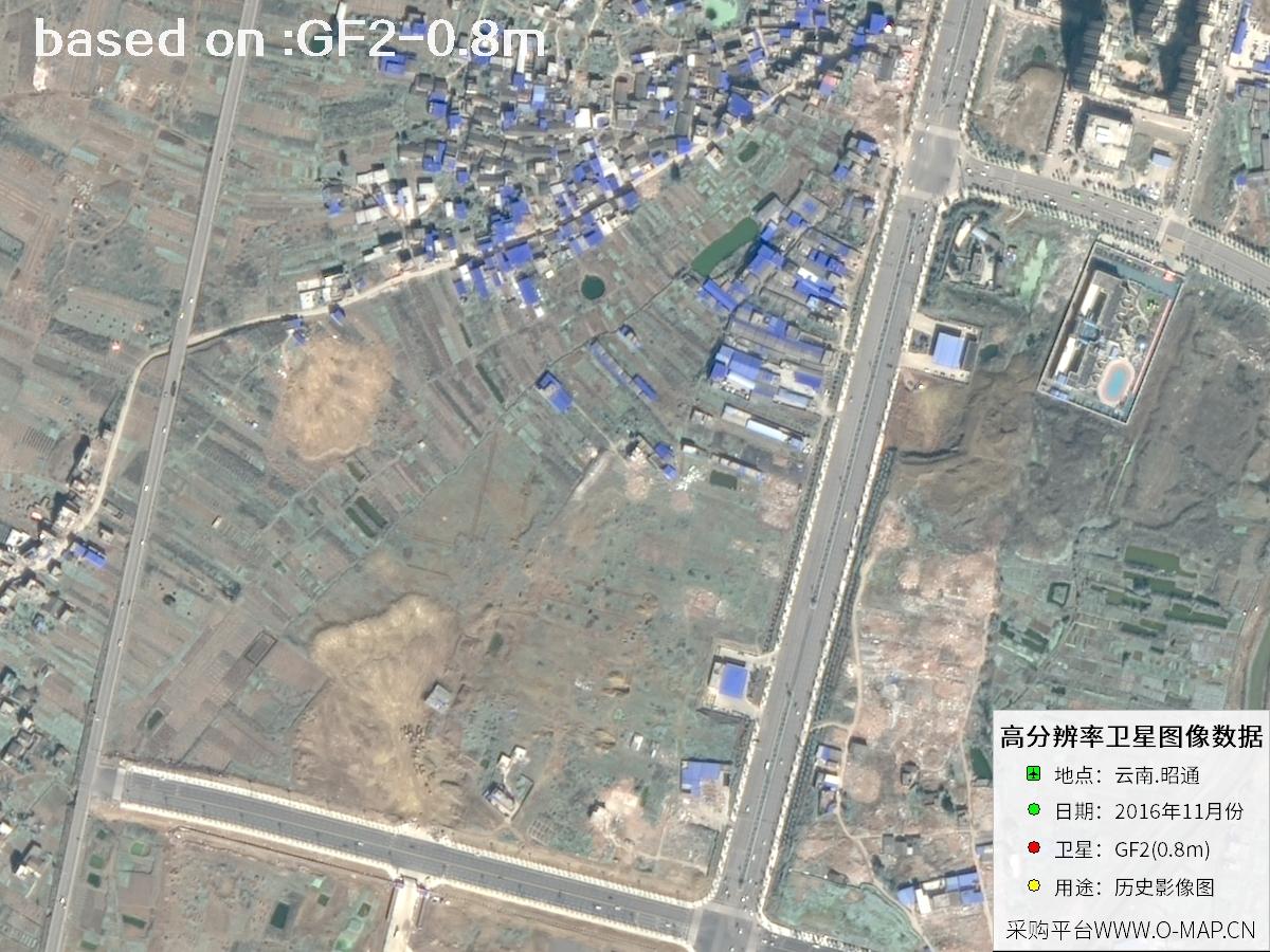 2016 Yunnan Zhaotong GF2 Satellite Image