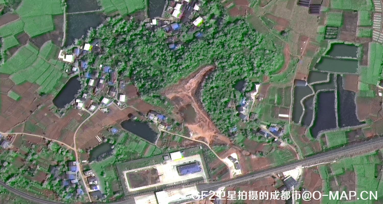 高分二号卫星2022年拍摄的成都市卫星图