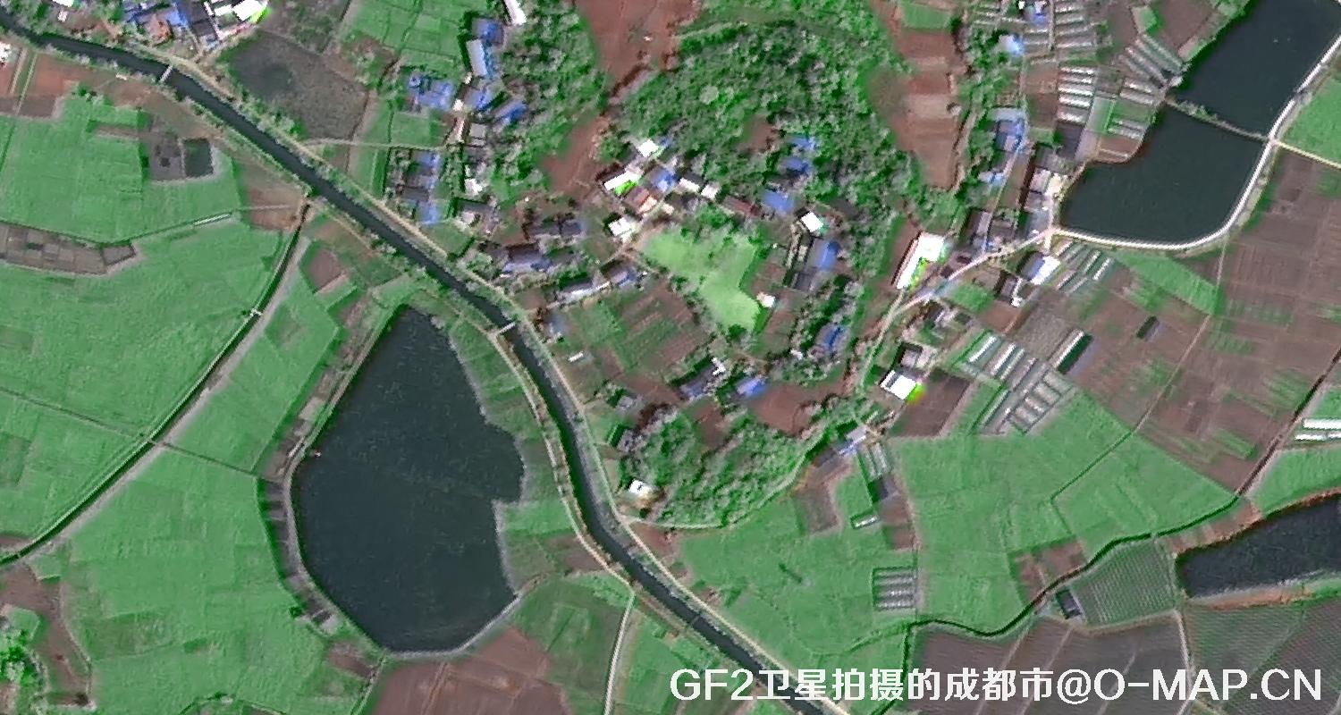 高分二号卫星2022年拍摄的成都市卫星图
