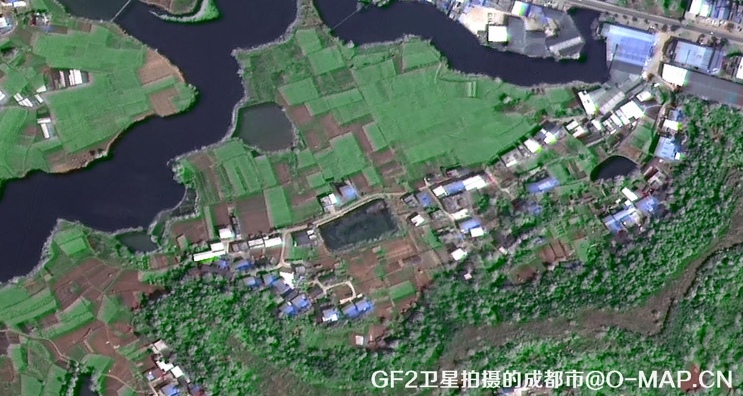 高分二号卫星2022年拍摄的成都市卫星图