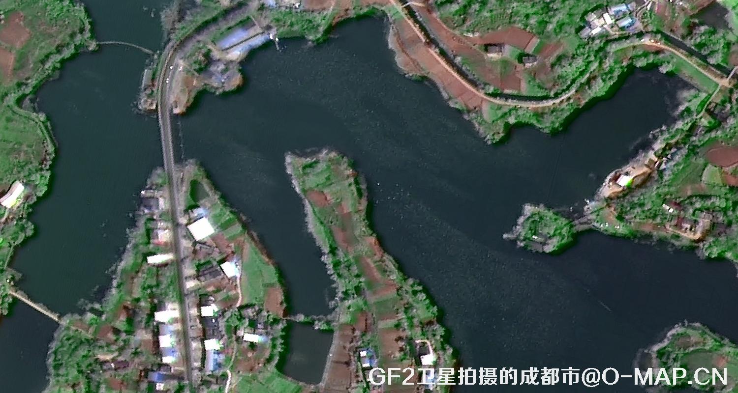 高分二号卫星2022年拍摄的成都市卫星图