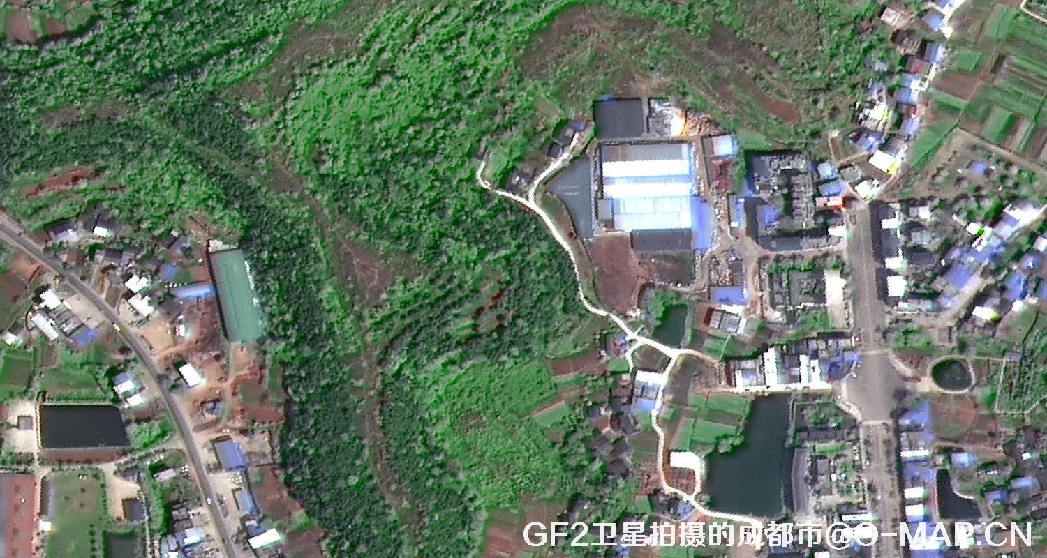 高分二号卫星2022年拍摄的成都市卫星图