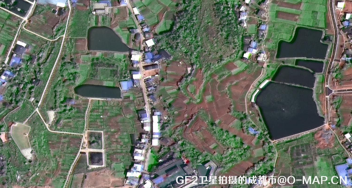 高分二号卫星2022年拍摄的成都市卫星图
