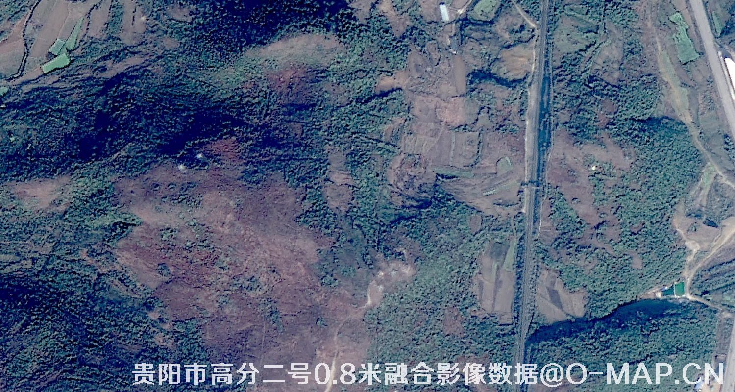 贵州省贵阳市高分二号卫星0.8米融合影像数据