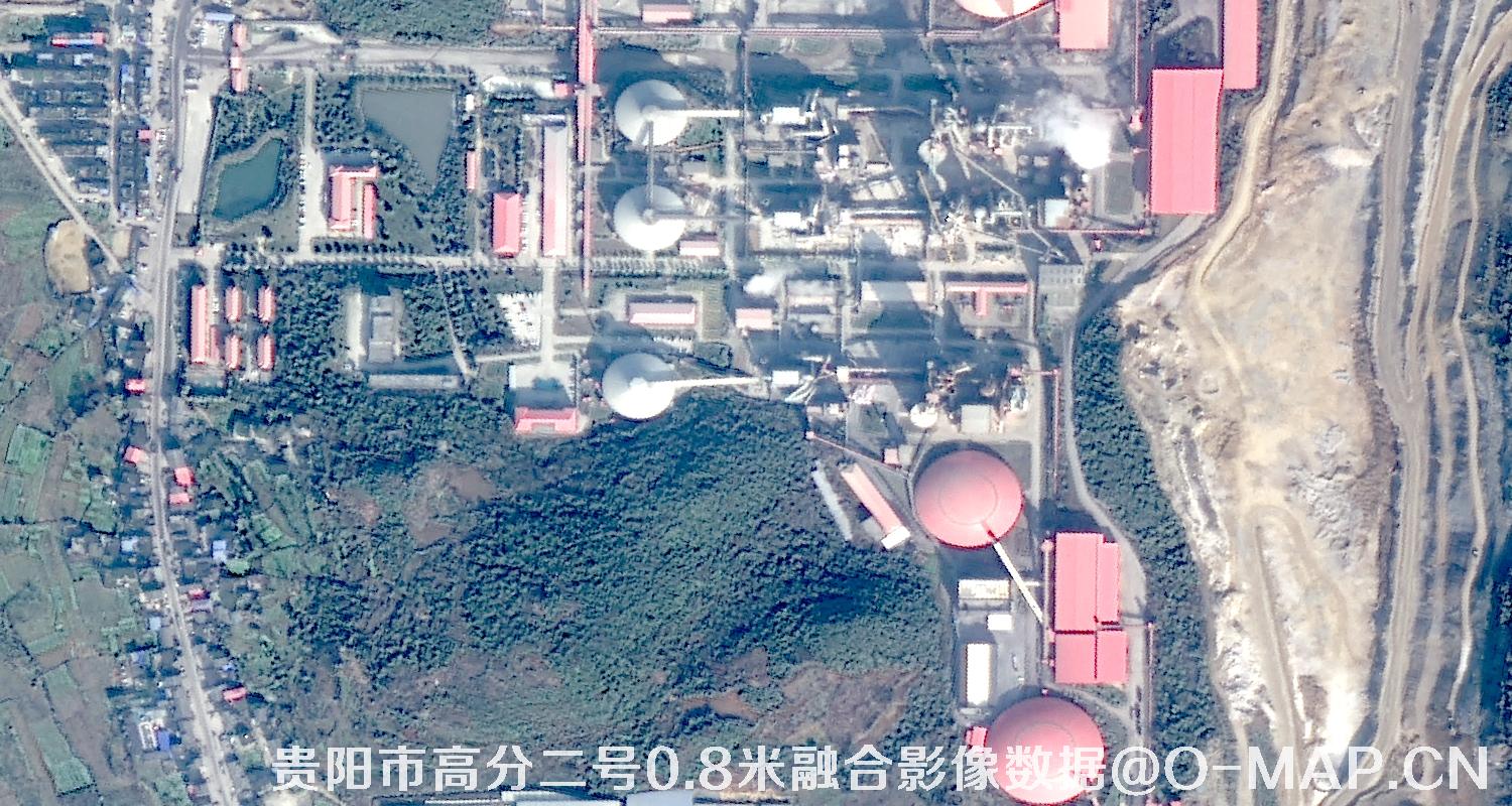 贵州省贵阳市高分二号卫星0.8米融合影像数据
