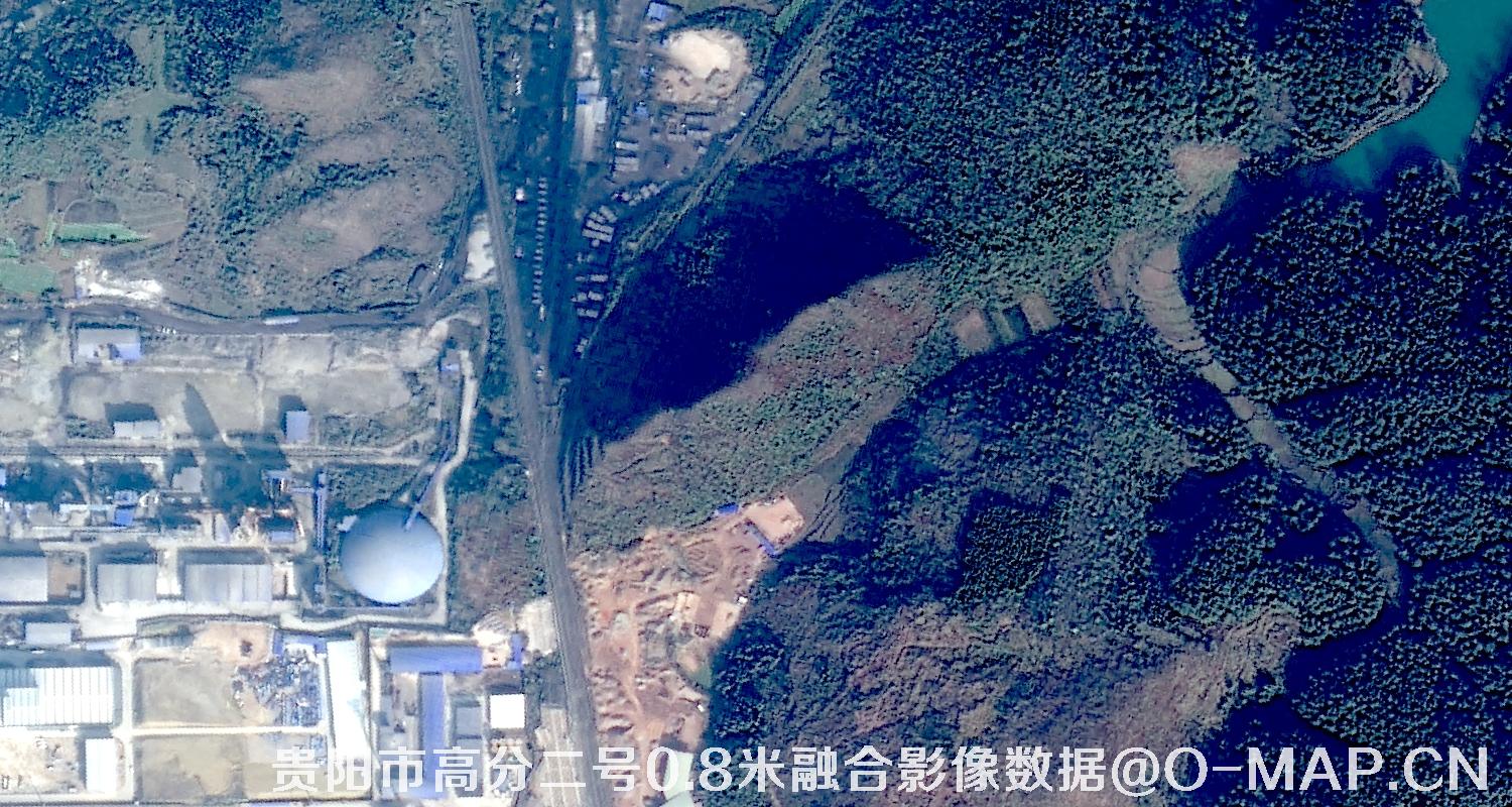 贵州省贵阳市高分二号卫星0.8米融合影像数据
