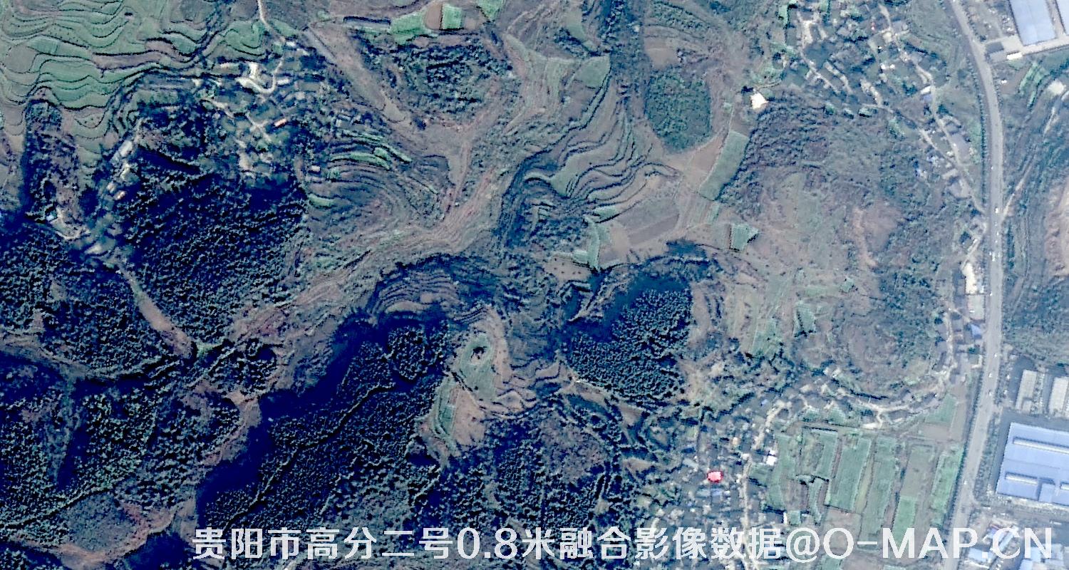 0.8米分辨率高分二号卫星图