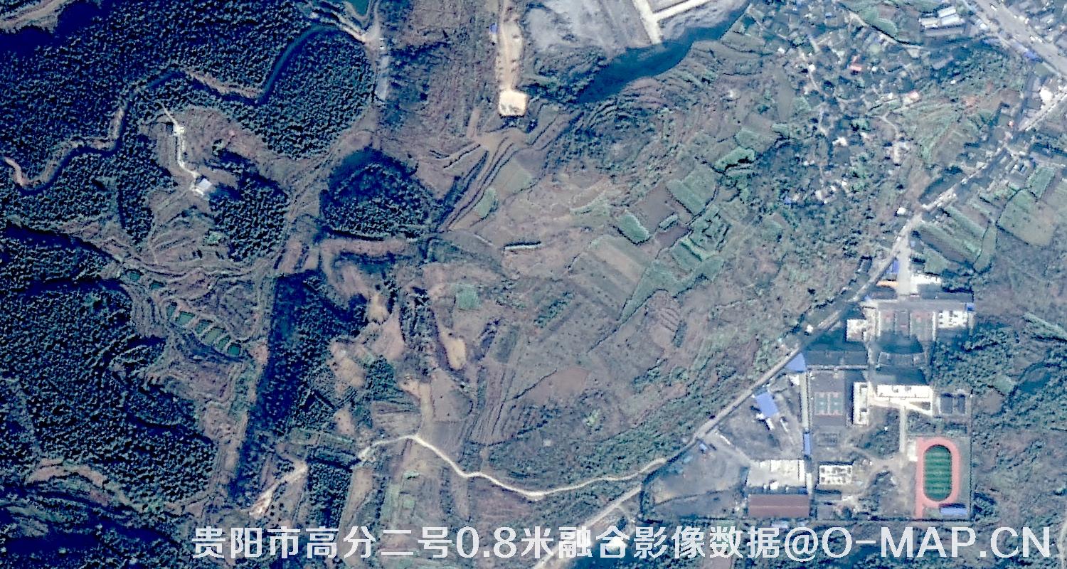 高分二号卫星拍摄的0.8米影像图