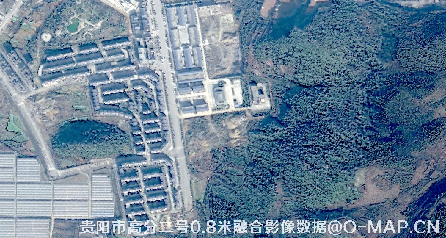 贵州省贵阳市高分二号卫星0.8米融合影像数据