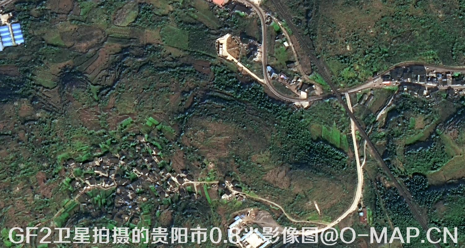 高分二号卫星拍摄的卫星图样例