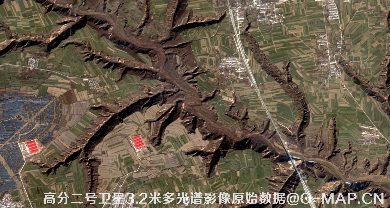 高分二号卫星3.2米MUL多光谱影像原始数据