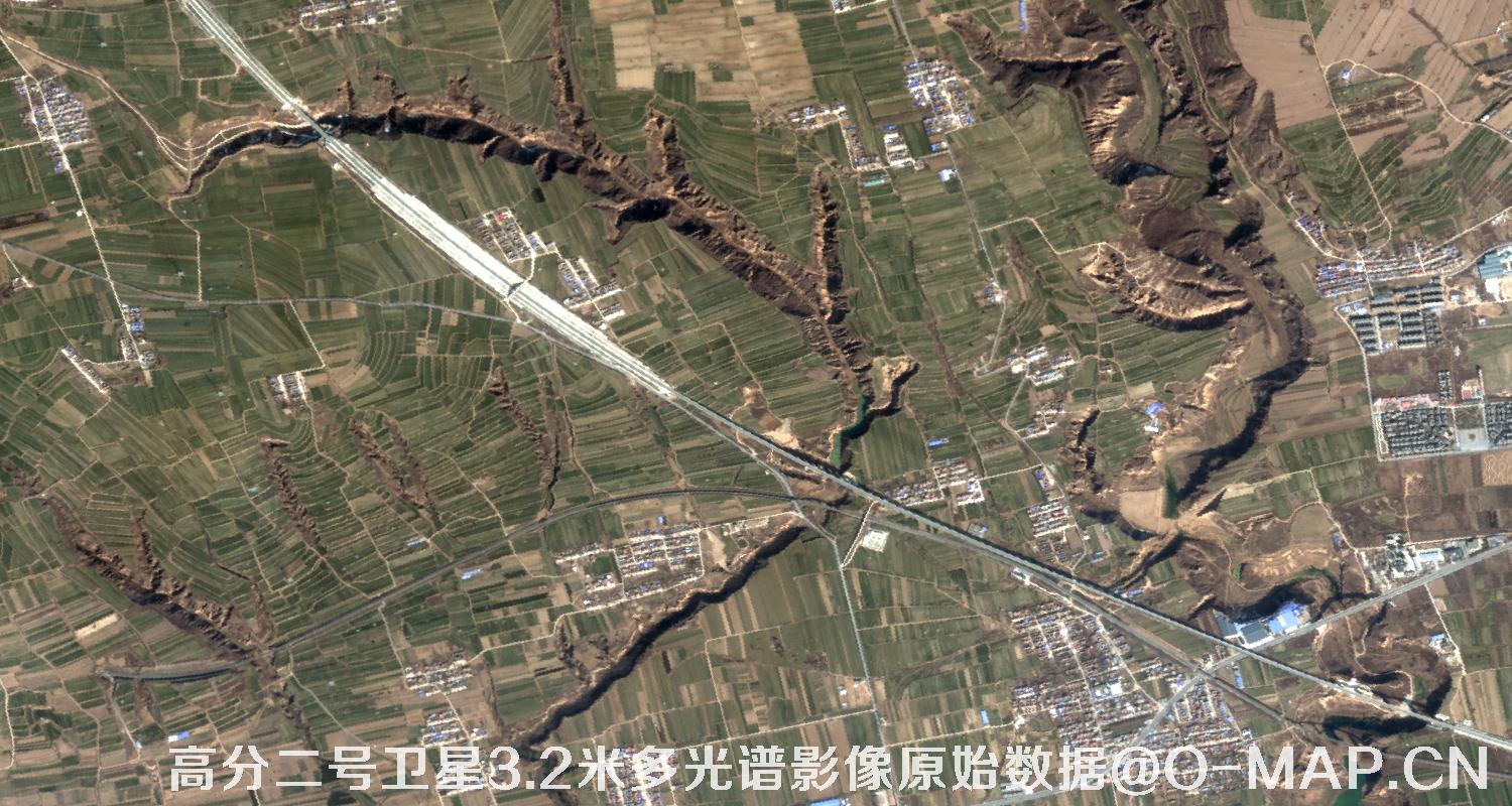 高分二号卫星3.2米MUL多光谱影像原始数据