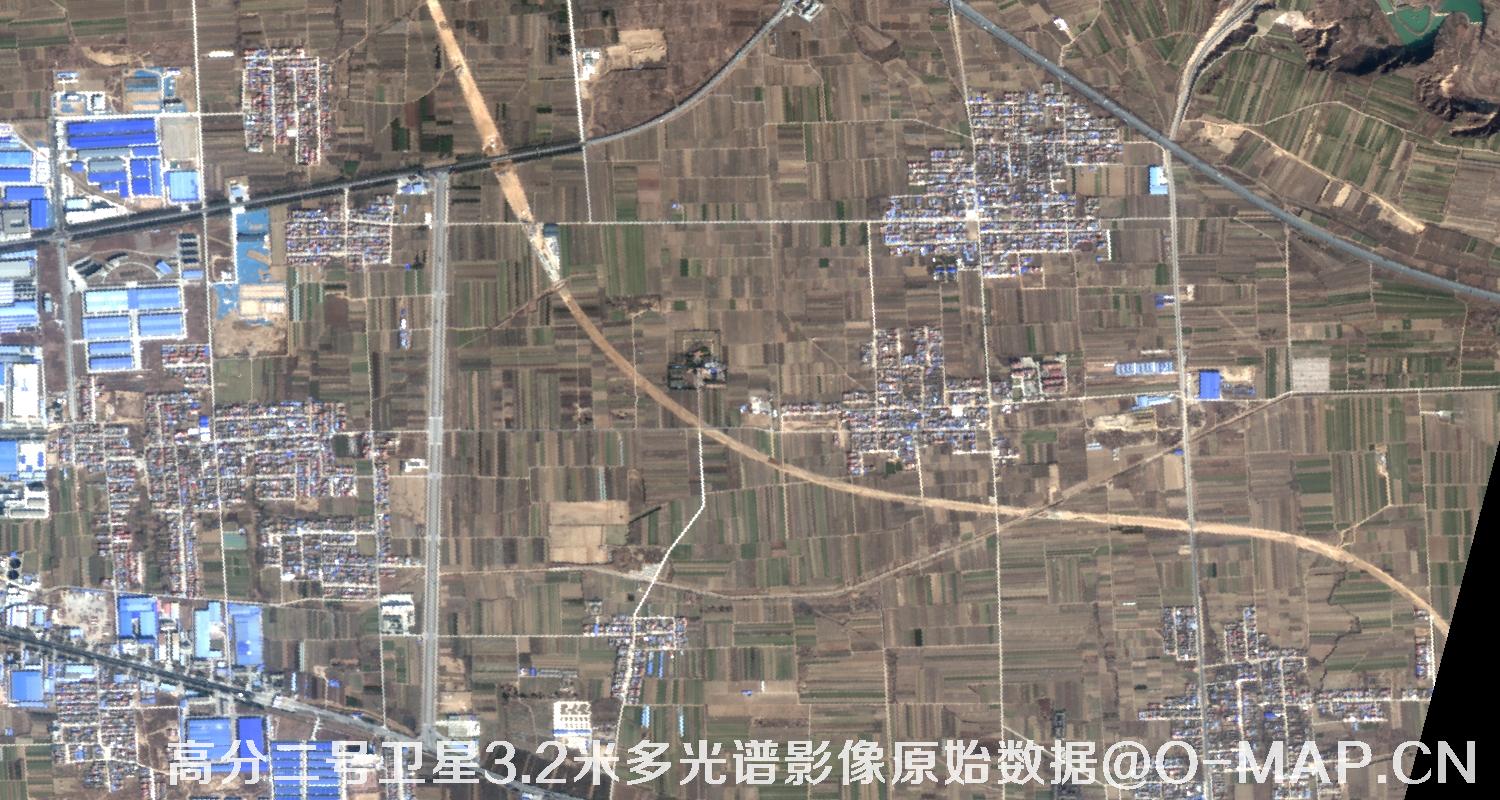 高分二号卫星3.2米MUL多光谱影像原始数据