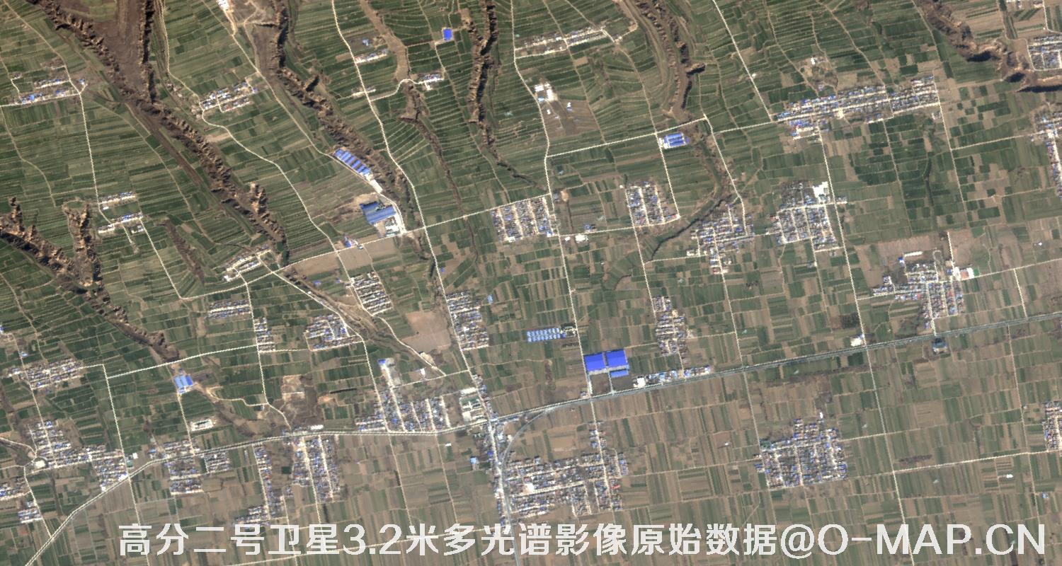 高分二号卫星3.2米MUL多光谱影像原始数据
