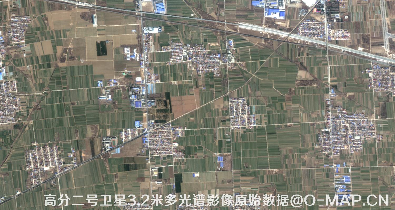 高分二号卫星3.2米MUL多光谱影像原始数据