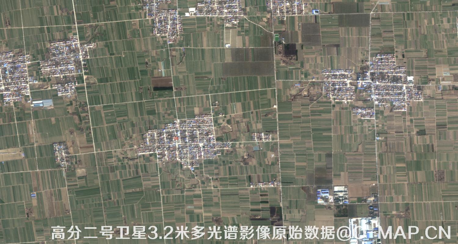 高分二号卫星3.2米MUL多光谱影像原始数据