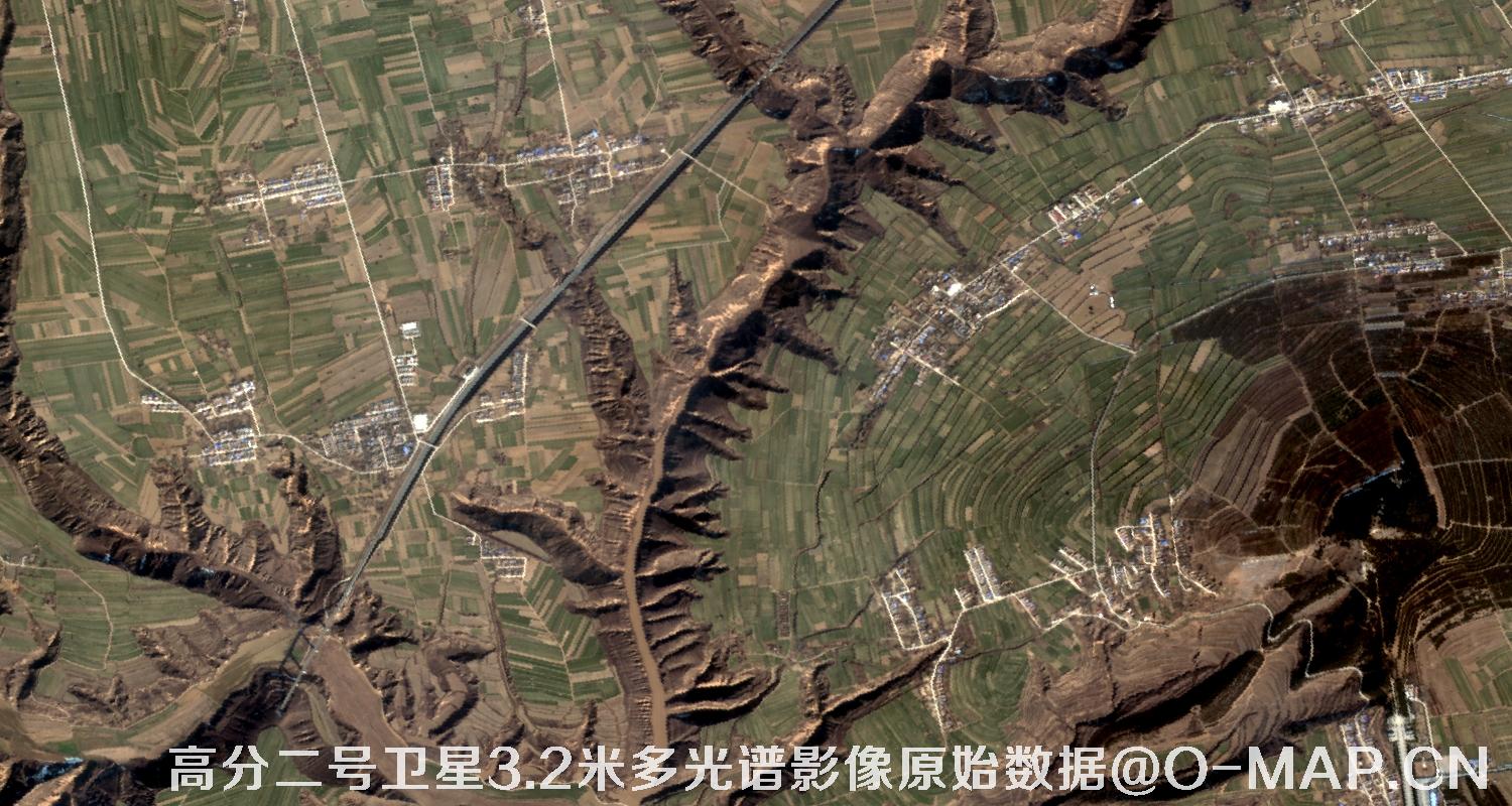 高分二号卫星3.2米MUL多光谱影像原始数据