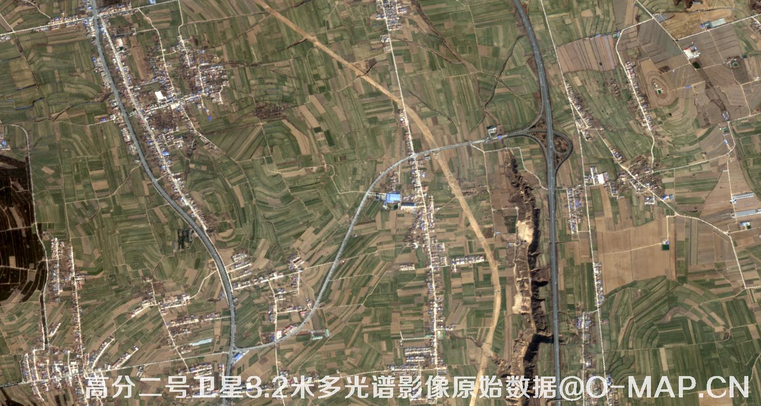 高分二号卫星3.2米MUL多光谱影像原始数据