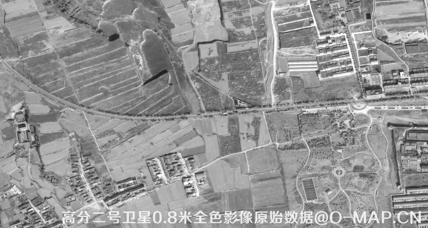 高分二号卫星0.8米PAN全色影像原始数据