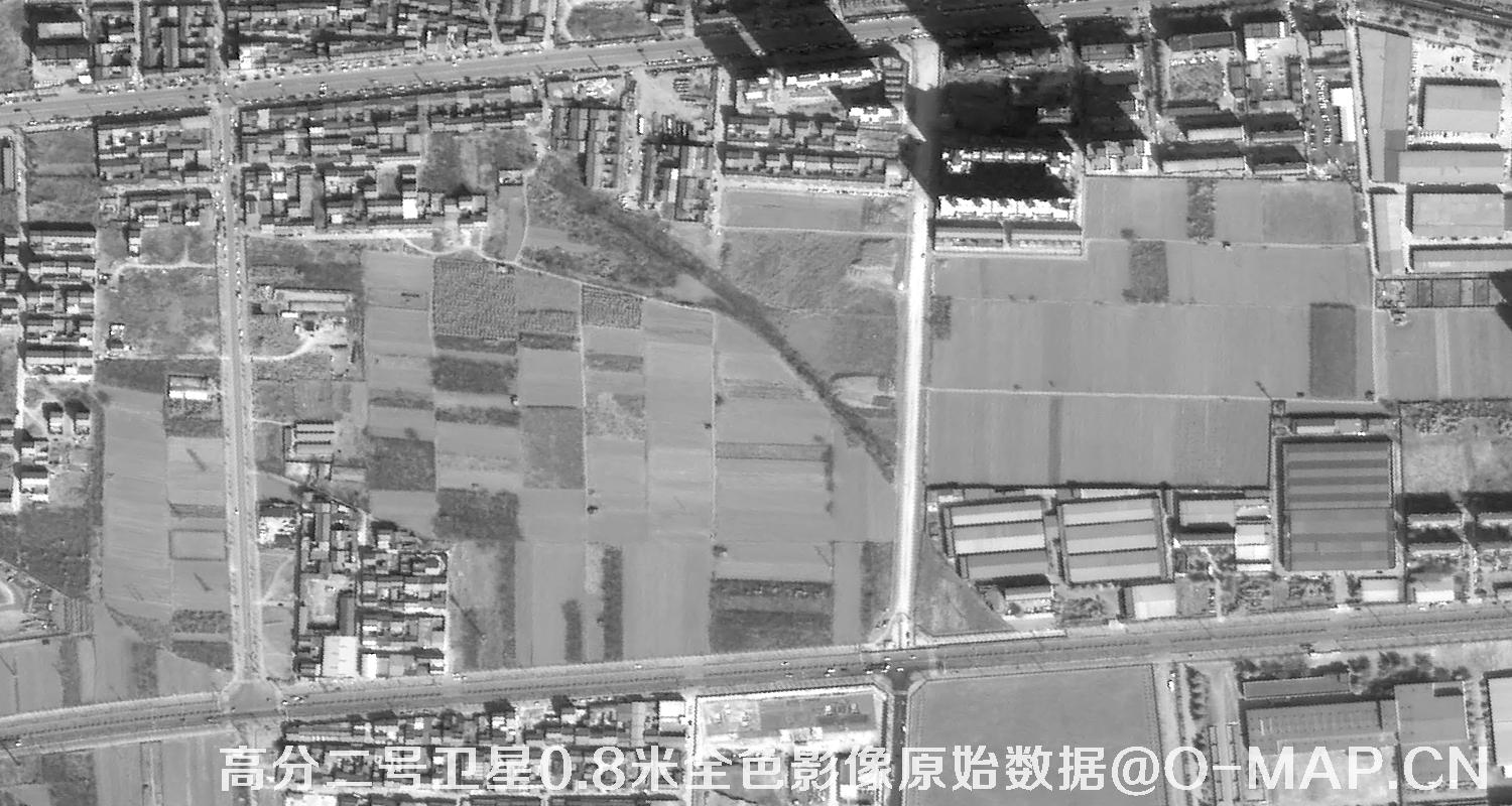 高分二号卫星0.8米PAN全色影像原始数据