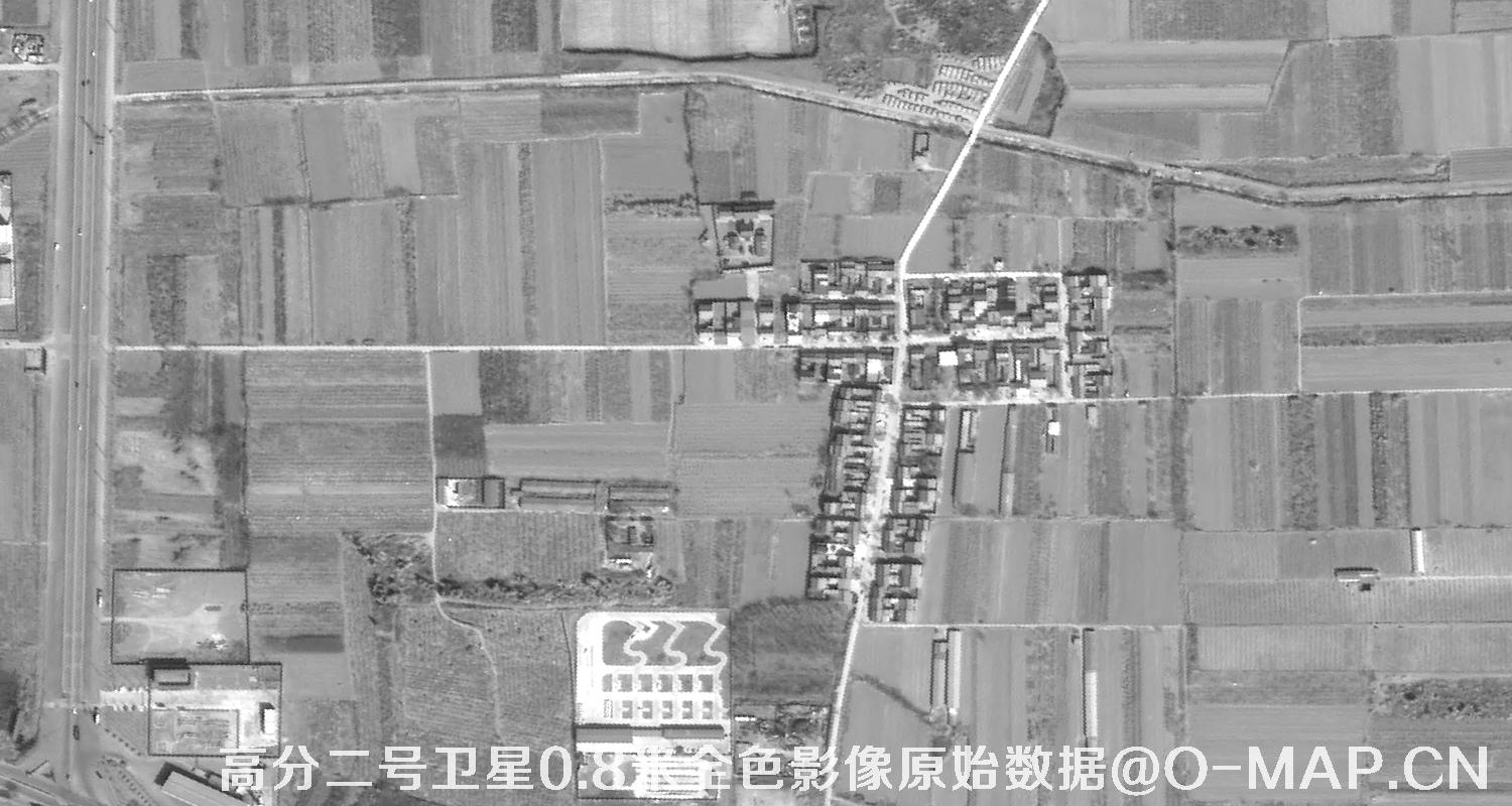 高分二号卫星0.8米PAN全色影像原始数据