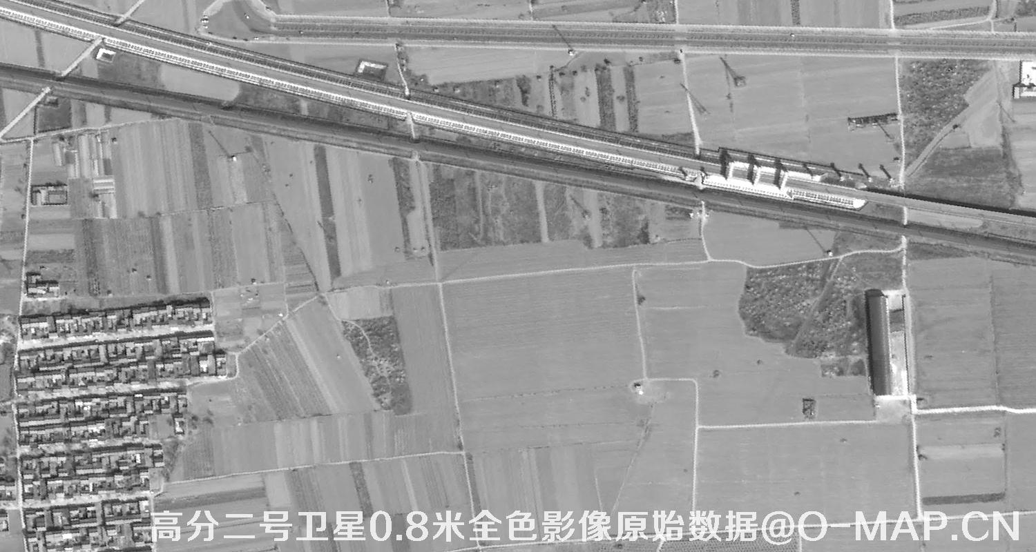 高分二号卫星0.8米PAN全色影像原始数据