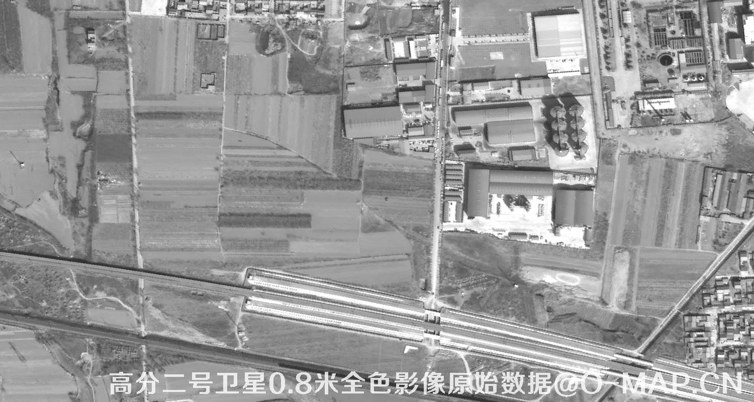 高分二号卫星0.8米PAN全色影像原始数据