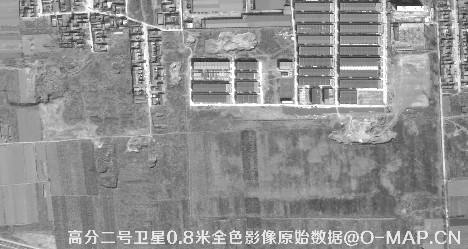 高分二号卫星0.8米PAN全色影像原始数据