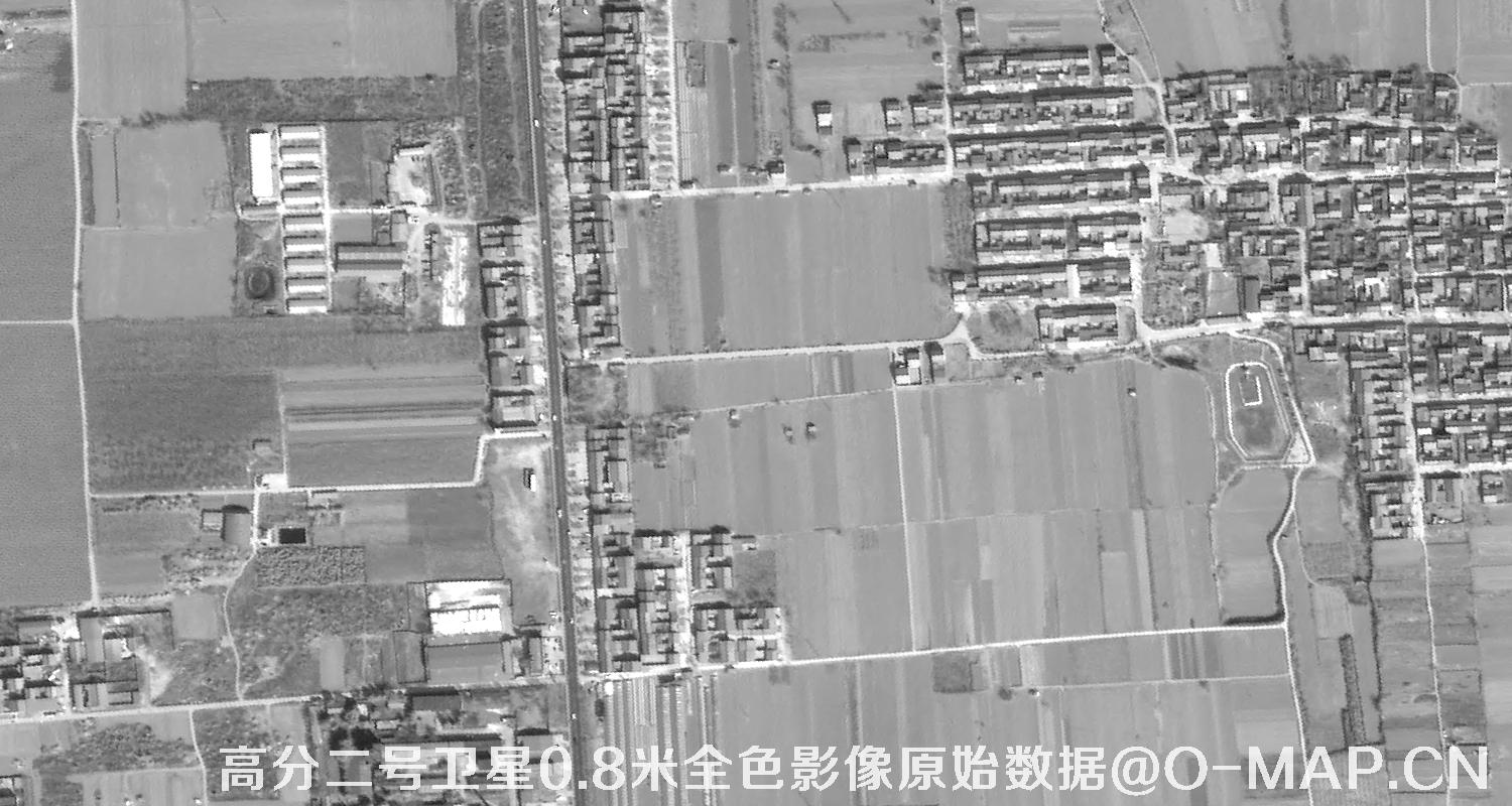 高分二号卫星0.8米PAN全色影像原始数据