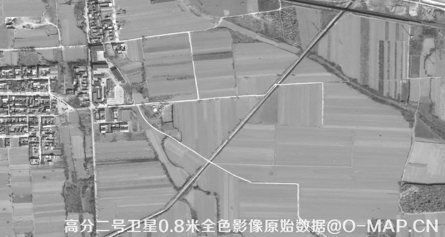 高分二号卫星0.8米PAN全色影像原始数据
