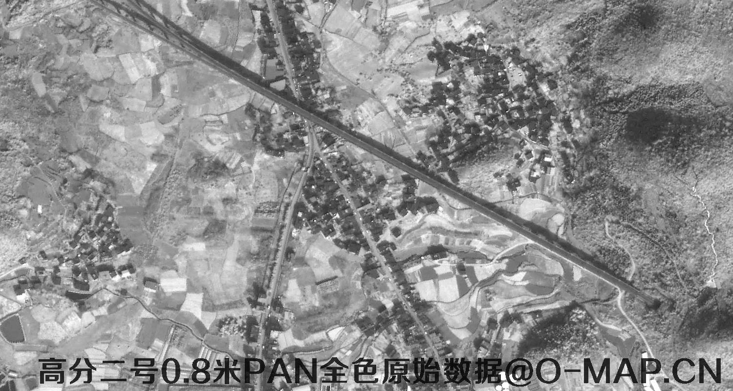 高分二号0.8米PAN全色原始数据