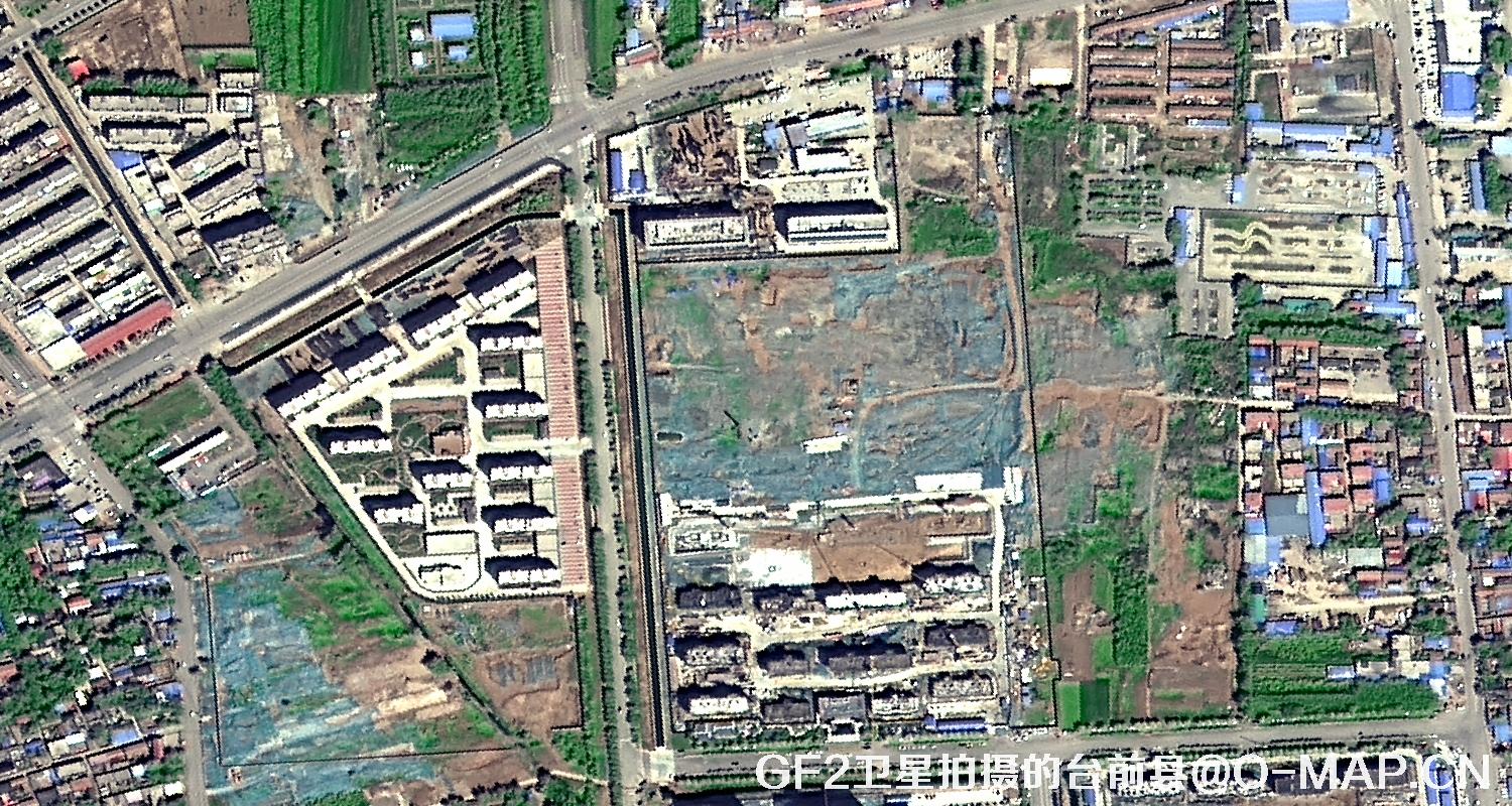 高分二号卫星2021年拍摄的河南省台前县卫星图