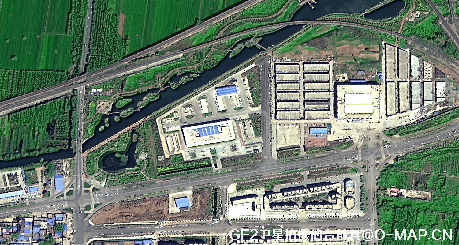 高分二号卫星2021年拍摄的河南省台前县卫星图