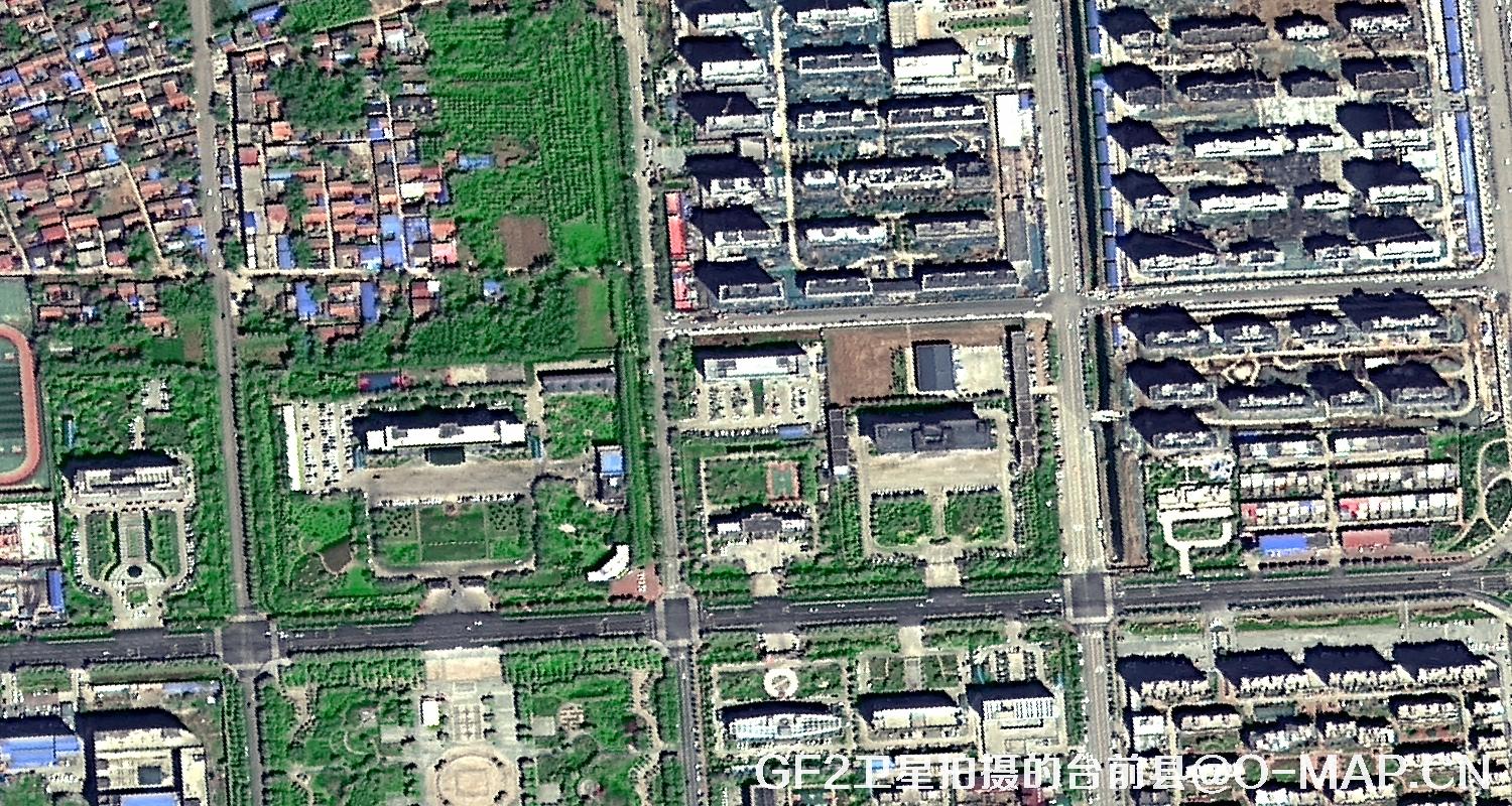 高分二号卫星2021年拍摄的河南省台前县卫星图