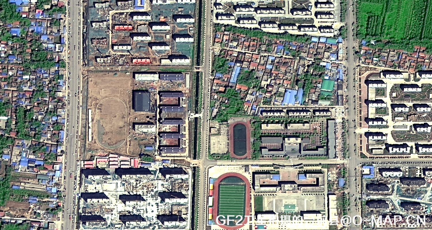 高分二号卫星2021年拍摄的河南省台前县卫星图