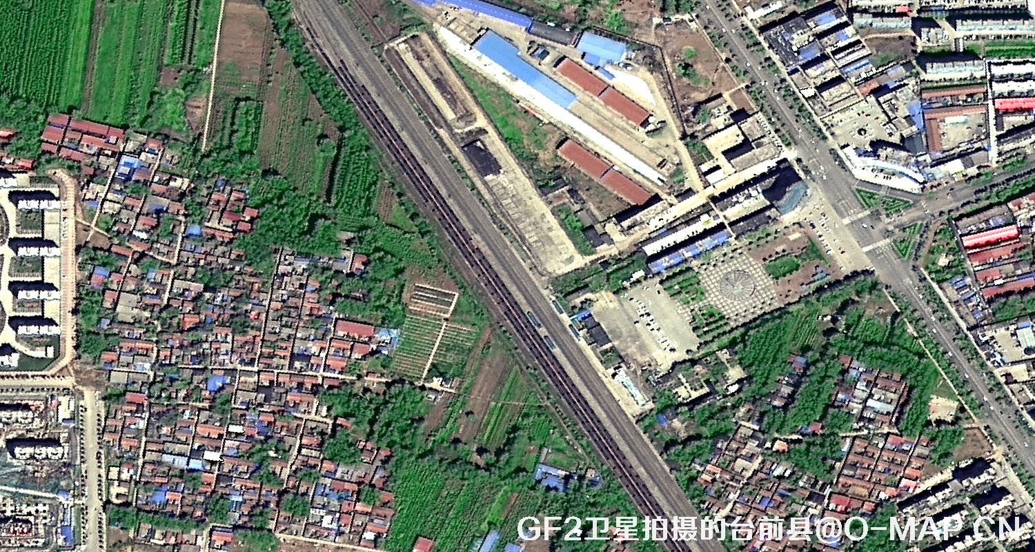 高分二号卫星2021年拍摄的河南省台前县卫星图