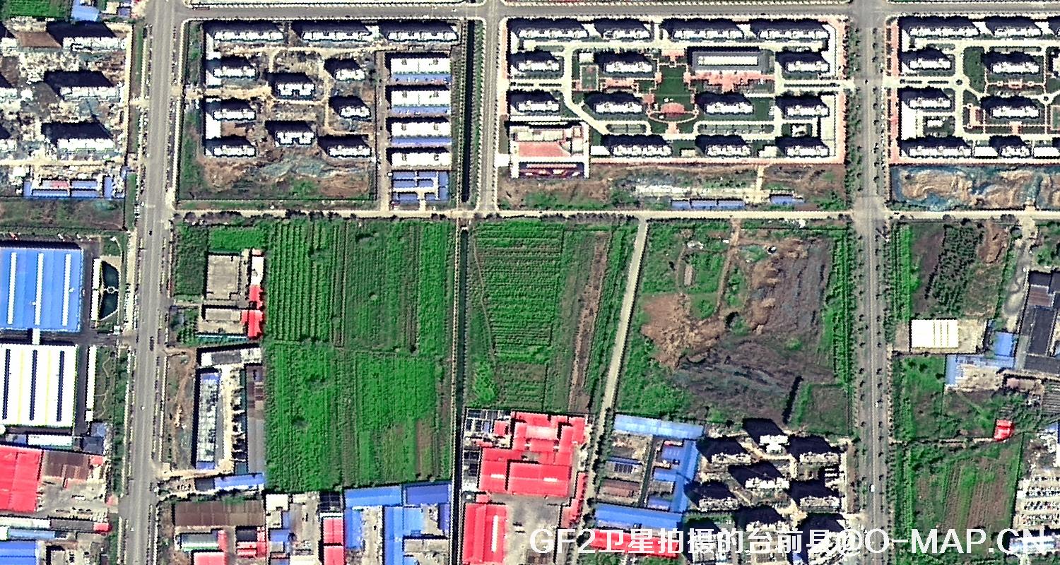 高分二号卫星2021年拍摄的河南省台前县卫星图