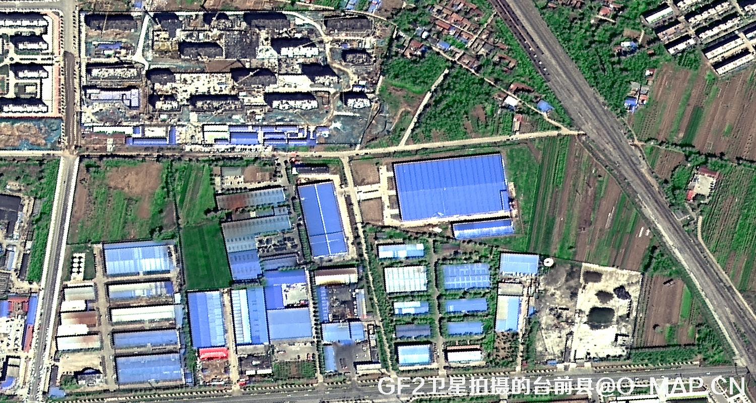 高分二号卫星2021年拍摄的河南省台前县卫星图