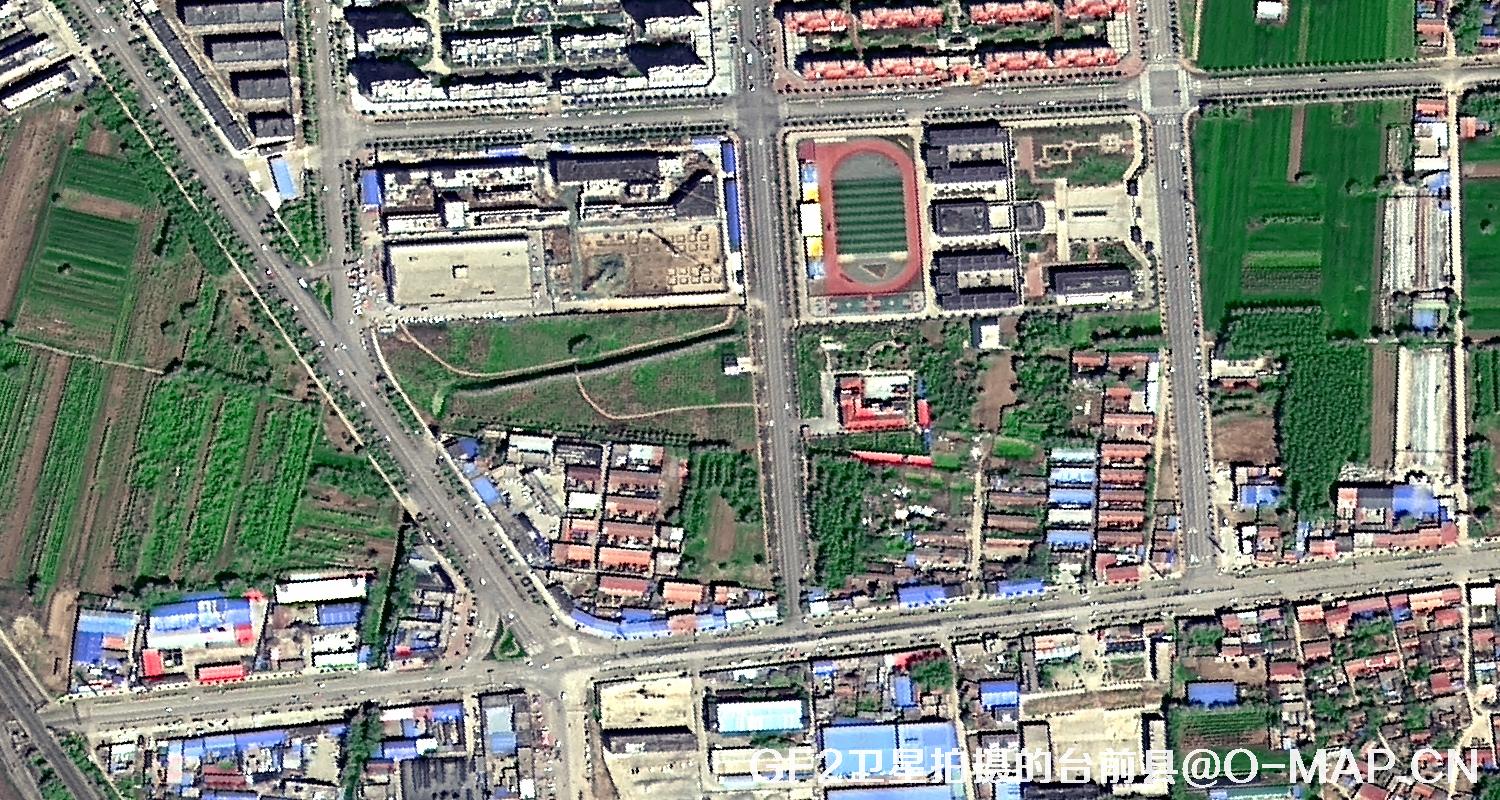 高分二号卫星2021年拍摄的河南省台前县卫星图