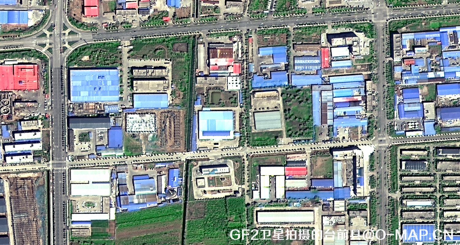 高分二号卫星2021年拍摄的河南省台前县卫星图