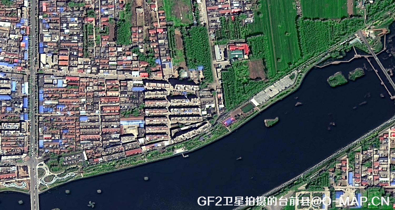 高分二号卫星2021年拍摄的河南省台前县卫星图