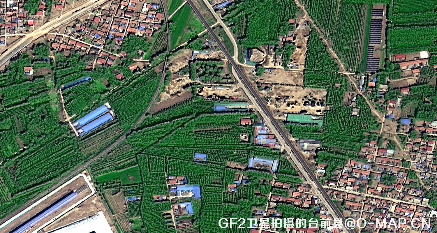 高分二号卫星2021年拍摄的河南省台前县卫星图